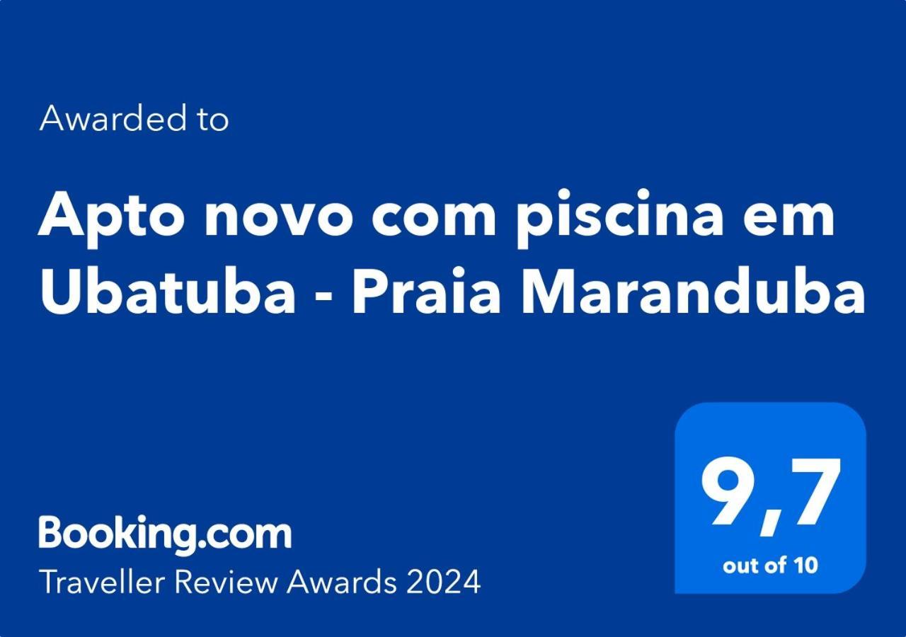 Apto Novo Com Piscina Em Ubatuba - Praia Maranduba מראה חיצוני תמונה